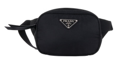 Logo Plaque Belt Bag, Nylon, Black, 215, DB, 3*
